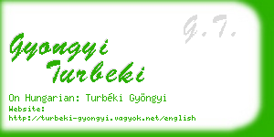gyongyi turbeki business card